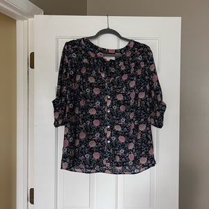 Loft floral medium top